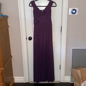 David’s bridal purple dress in a size 0.